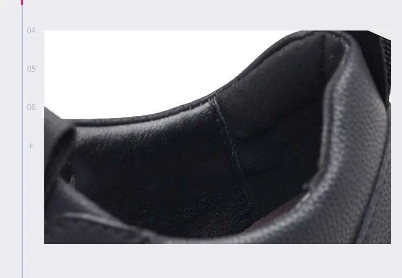 2025 New Designer Black Platform Sneakers for Men Fashion Casual Spring Autumn Soft Sole Cow Leather Shoes Man Zapatos De Hombre