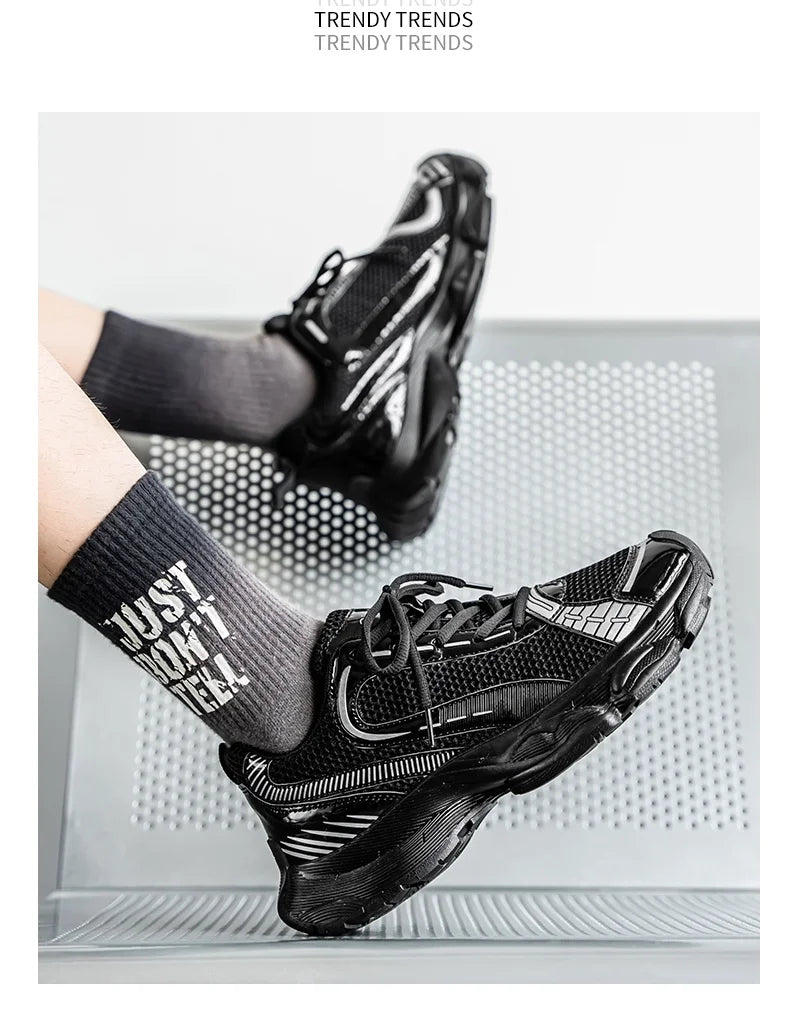 2025 New Autumn and Winter Dad Shoes for Men Couples Shoes, Thick Soles, Increased Genuine Leather, Breathable, Polis