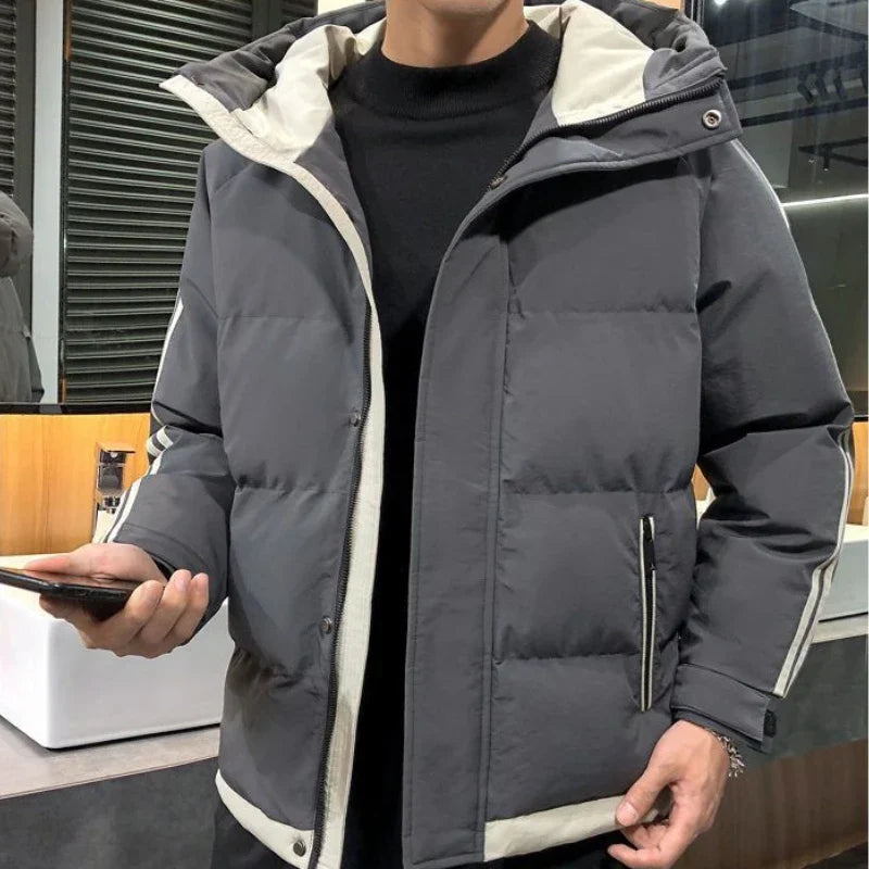 Hoodie Jacket Man Printed Winter Down Coat for Men Cold Casual Fast Delvery Stylish Aesthetic Cheap Sale Joker Deals Work New In