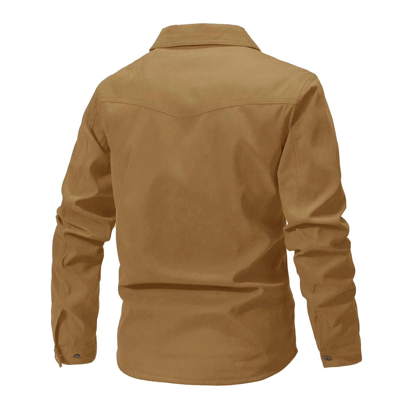 Casual Men's Jacket Men's Jackets Spring Flannel Lined Shirt Coat Men's Jackets Windproof Western Cowboy Casual Coat