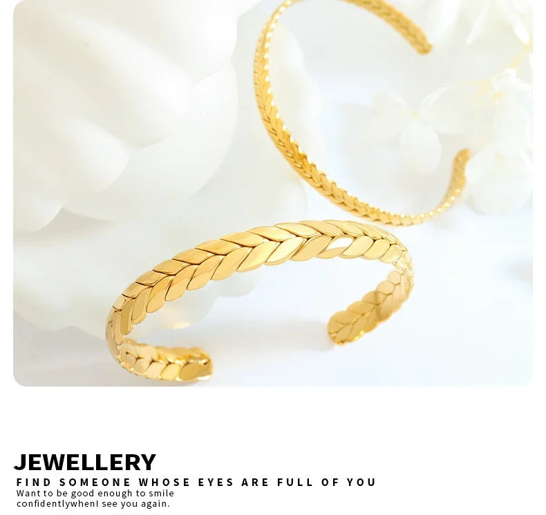 Women's Bracelet Ring Set Retro Style Adjustable Stainless Steel Fashion Versatile Jewelry Accessories