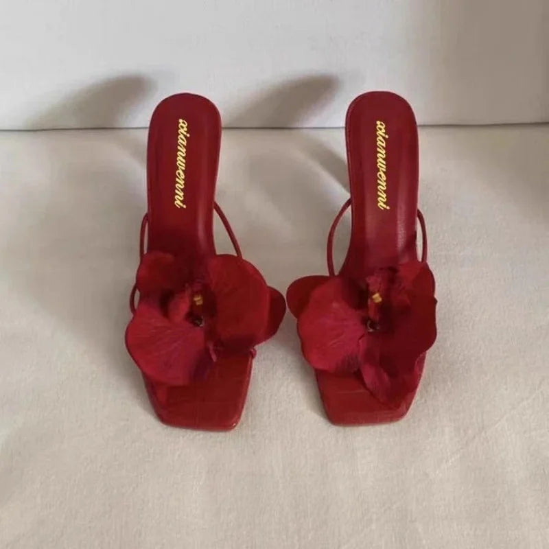 Women's Slippers Casual Fashionable High Quality Shoes for Women Shallow Women Sandals Elegant Flowers Design Women's Slippers