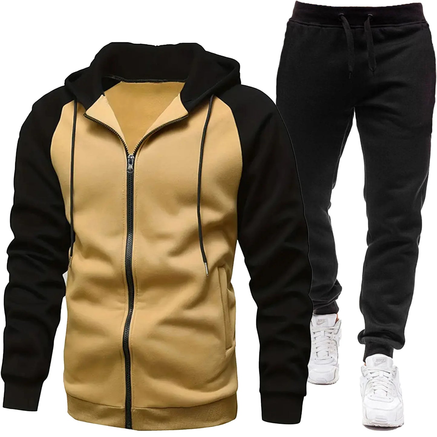 Hoodies Sets Men's Clothing Fashion Autumn/Winter Designer Clothing Hooded Jacket + Pants Suit Jogging Sportswear Two-piece Suit