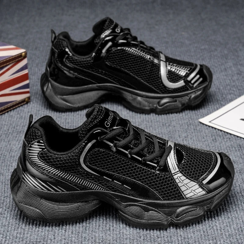 2025 New Autumn and Winter Dad Shoes for Men Couples Shoes, Thick Soles, Increased Genuine Leather, Breathable, Polis
