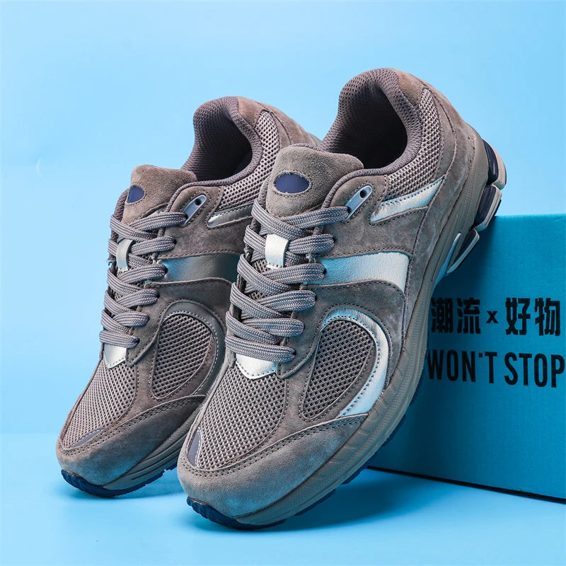 2025 Summer New Men's Fashion Network Surface Breathable Sports Daddy Shoes All Casual Comfortable Running Mountaineering Shoes