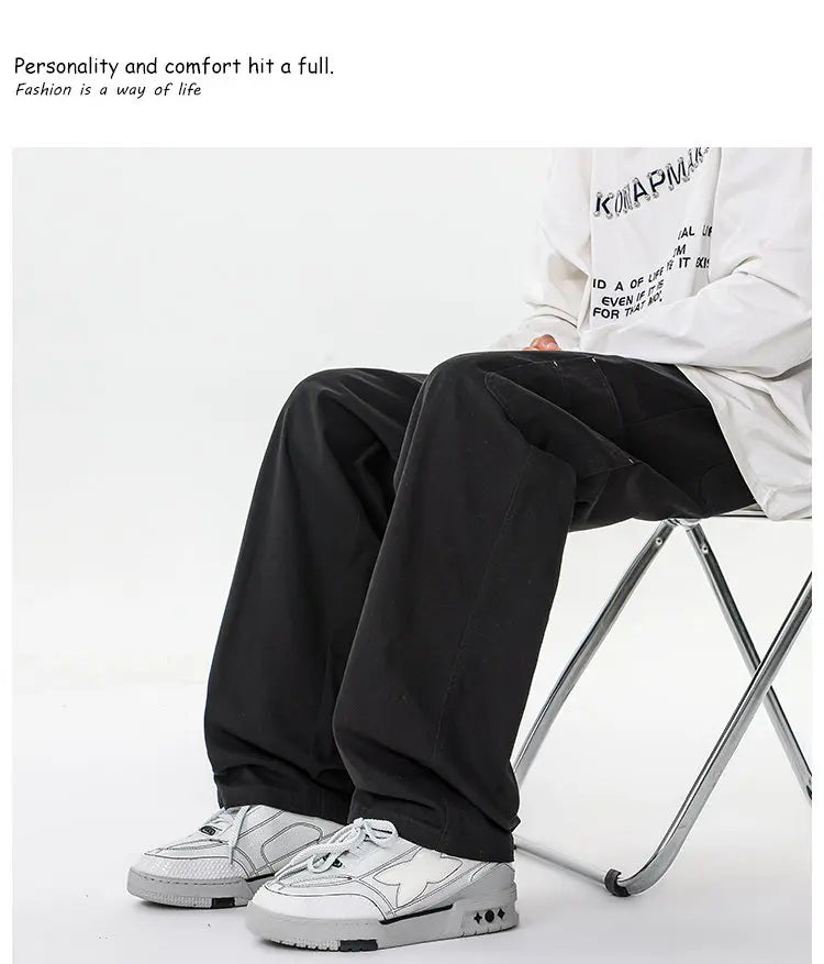 M-XXXXXXXXL Mens Cargo Combat Trousers Chino Cotton Jeans Casual Streetwear Work Wear Pants Plain Color Autumn Bottoms 8XL 7XL - Premium Kiosk