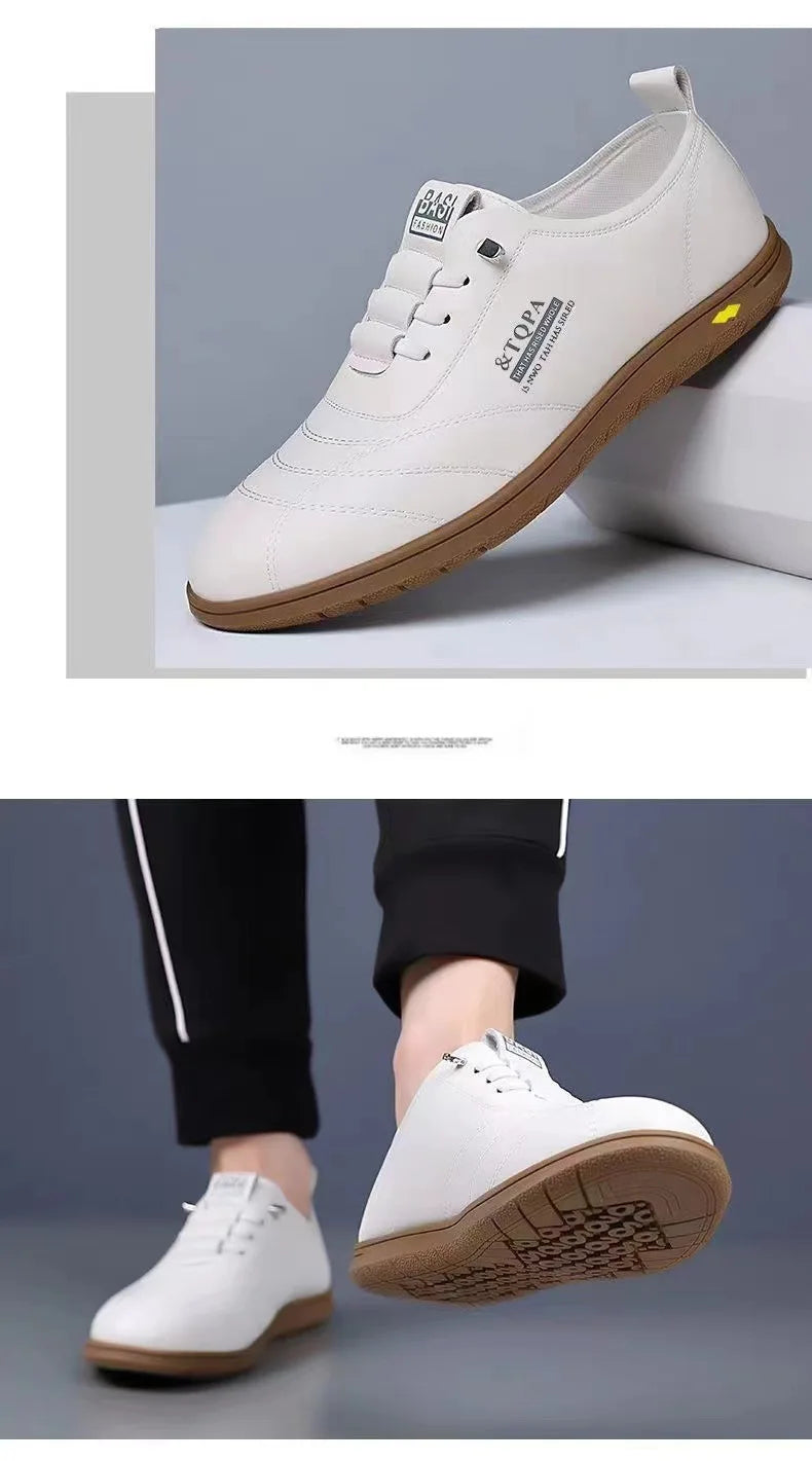 2025 New Men's Loafers Fashion Casual Leather Shoes for Men Comfortable Soft Sole Driving Shoes Classic Versatile Walking Shoes