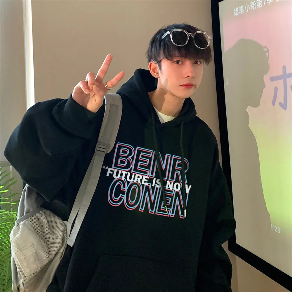 Hoodies Men Chic Daily Boy Men's Autumn New High Street Fashion Brand Jacket Ins Spring Autumn Sports Clothes ropa hombre y2k