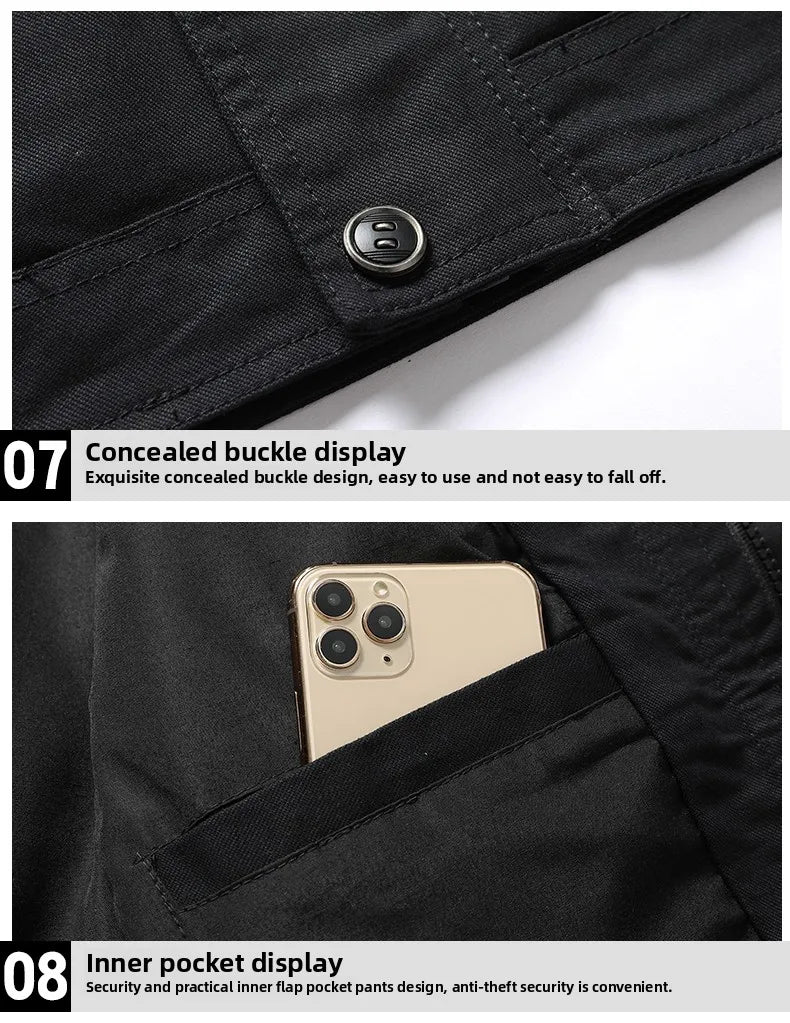 2025 Mens Jacket Fashion Trend Workwear Vintage Coat Winter Warm Windproof Casual Outwear Military jacket pilot