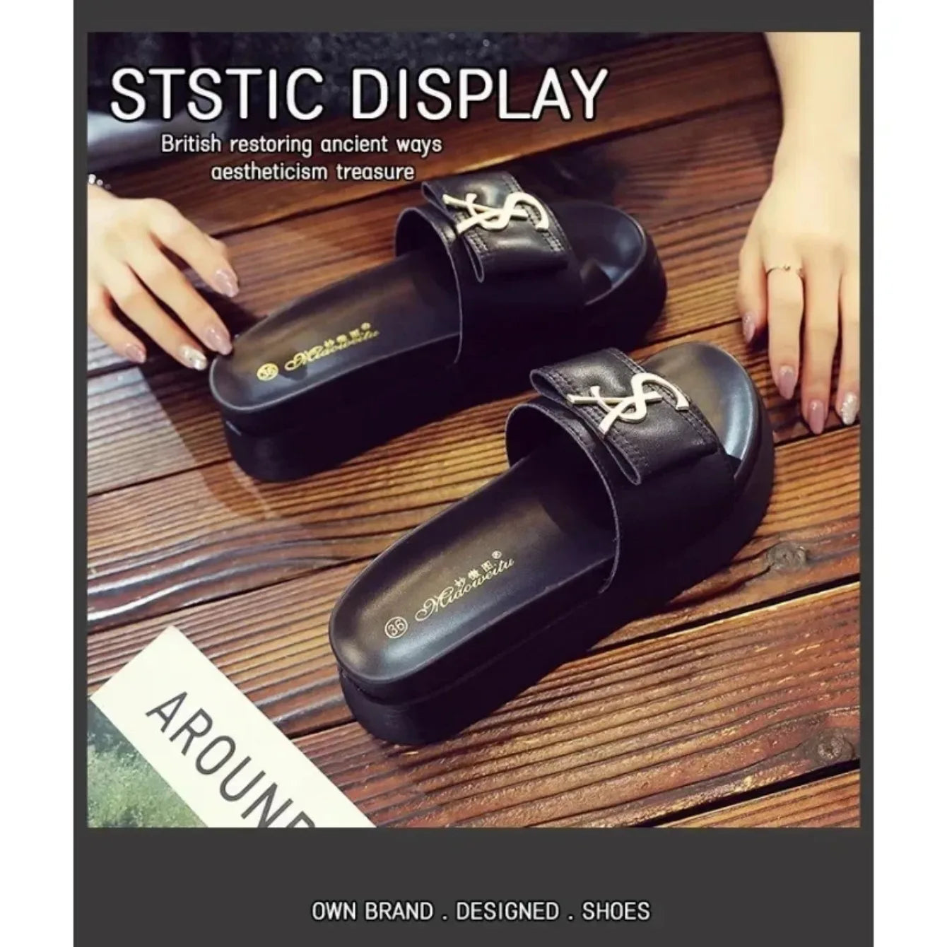 Women Slippers Summer Anti-slip Shoes Platform Design Trend Casual Fashion Sandals Casual Outside Non-slip Slippers Slides Women