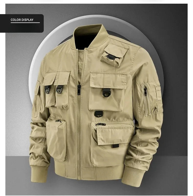 Men's Casual Multi-Functional Jackets Men's Cool Coats Outdoors Classics Cross-Country Sports Windproof Waterproof Autumn Winter