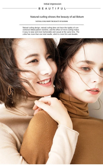 Women's Sweaters Autumn Winter Turtleneck Casual cashmere Knitted Jumper Elegant Fashion Slim Elasticity wool Pullover Tops Fema