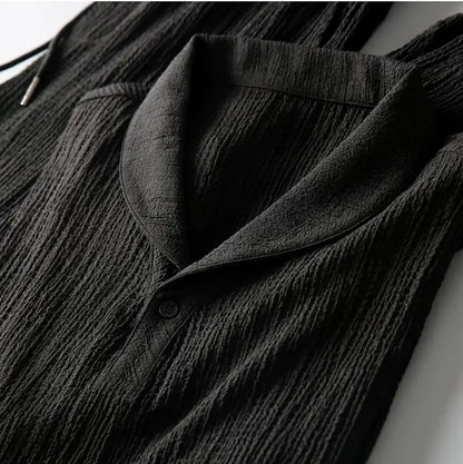 (Shirt + trousers)2025 summer men fashion classic shirt men's business casual fashion shirts men A set of clothes size M-4XL