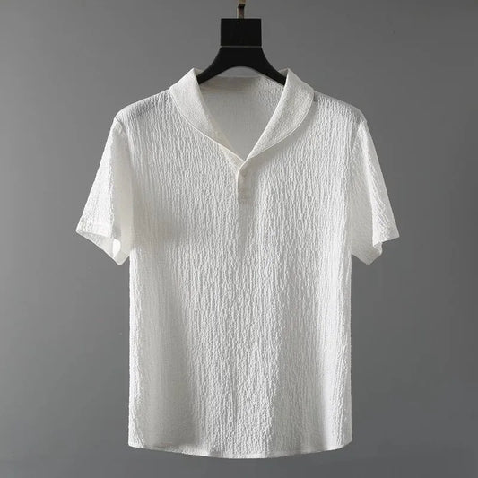 (Shirt + trousers)2025 summer men fashion classic shirt men's business casual fashion shirts men A set of clothes size M-4XL
