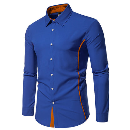 Man Shirts Men Long Sleeve Henry Collar Mens Dress Shirts Casual Male Clothes Chemise Hemd Homme Shirt B51