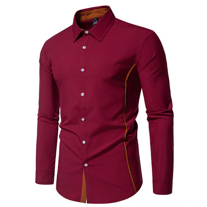 Man Shirts Men Long Sleeve Henry Collar Mens Dress Shirts Casual Male Clothes Chemise Hemd Homme Shirt B51
