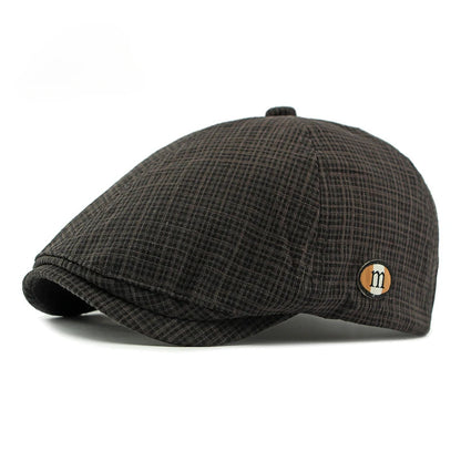 2025 New Hats for Men and Women Wearing British Retro Beret Hat Fashion Casual Berets Caps for Women Solid Color Adjustable Cap