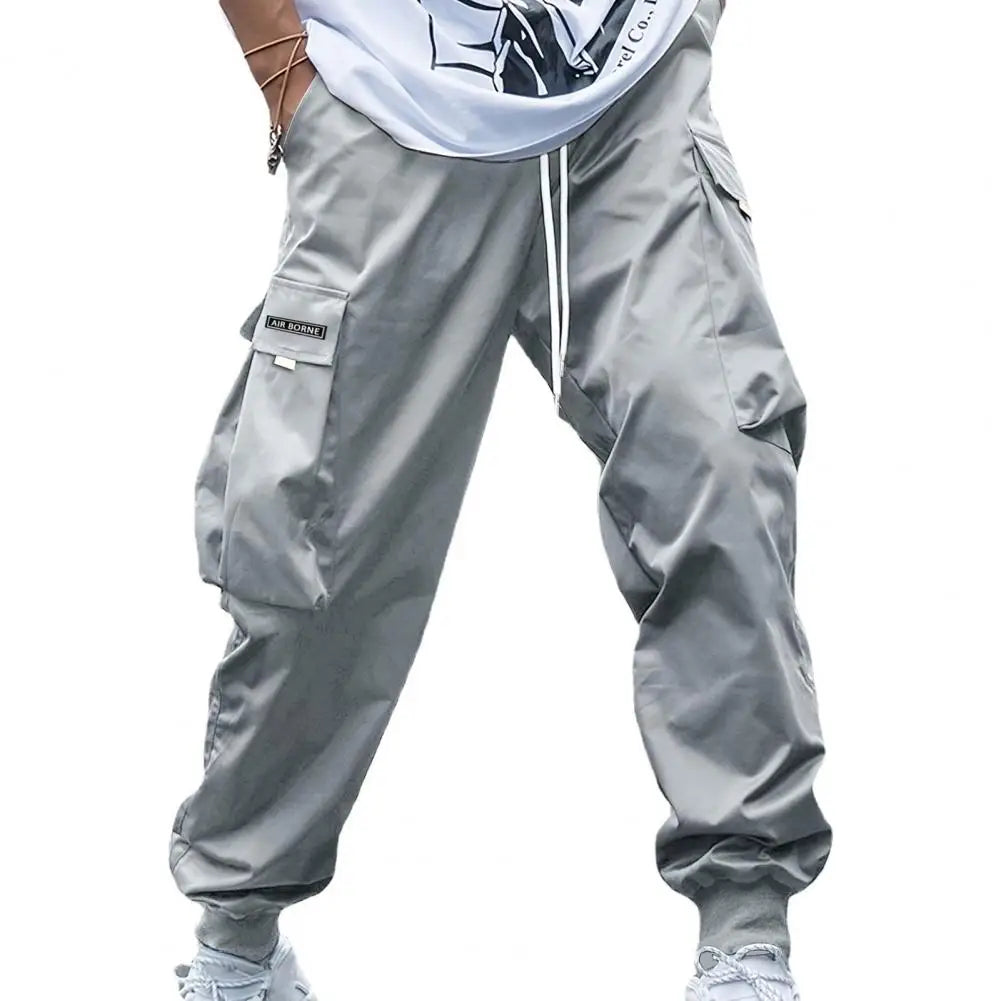 New Cargo Pants Men's Loose Straight Oversize Clothing Solid Grey Versatile Work Wear Black Joggers Hip Hop Casual Male Trousers