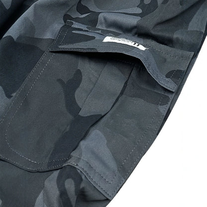 [Trendy Camo Cargo Pants] Camo Cargo Pants - Men's Trendy Casual Regular Fit Trousers With Side Pocket For Outdoor Activities