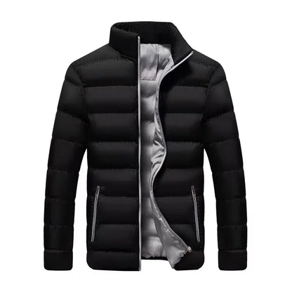 Autumn and winter sweaters for men middle-aged and young standing collar hoodies base shirts trendy tops fleece semi high