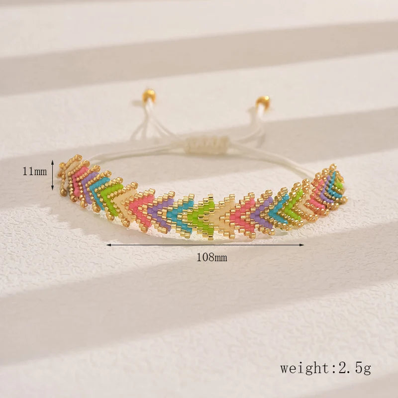 4Pcs/Set Miyuki Beads Bracelet Couple Bracelets Set Gift Lovers' Jewelry Handmade Loom Woven Jewellery Wide Pulseras