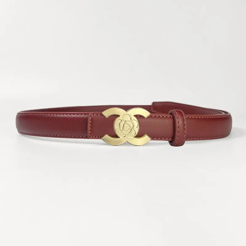 Women's belts designed in the style of luxury brands make women look more beautiful when worn as accessories and can also be giv