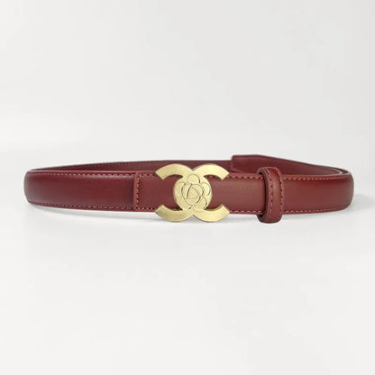 Women's belts designed in the style of luxury brands make women look more beautiful when worn as accessories and can also be giv