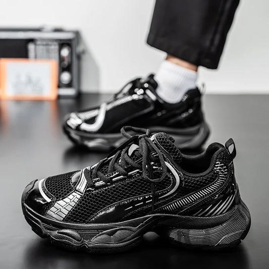 2025 New Autumn and Winter Dad Shoes for Men  Couples Shoes, Thick Soles, Increased Genuine Leather, Breathable, Polis
