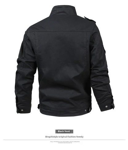 2025 Mens Jacket Fashion Trend Workwear Vintage Coat Winter Warm Windproof Casual Outwear Military jacket pilot