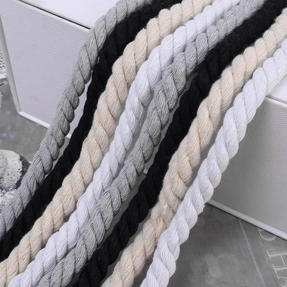 Bold Cotton Linen Twist Weave Shoelaces solid Color Rope Shoes Laces Men Women Trendy Personality kpop Sport Casual Shoestring