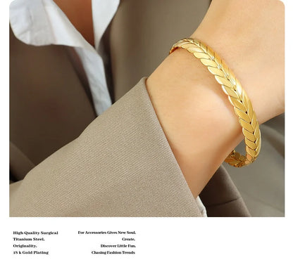Women's Bracelet Ring Set Retro Style Adjustable Stainless Steel Fashion Versatile Jewelry Accessories