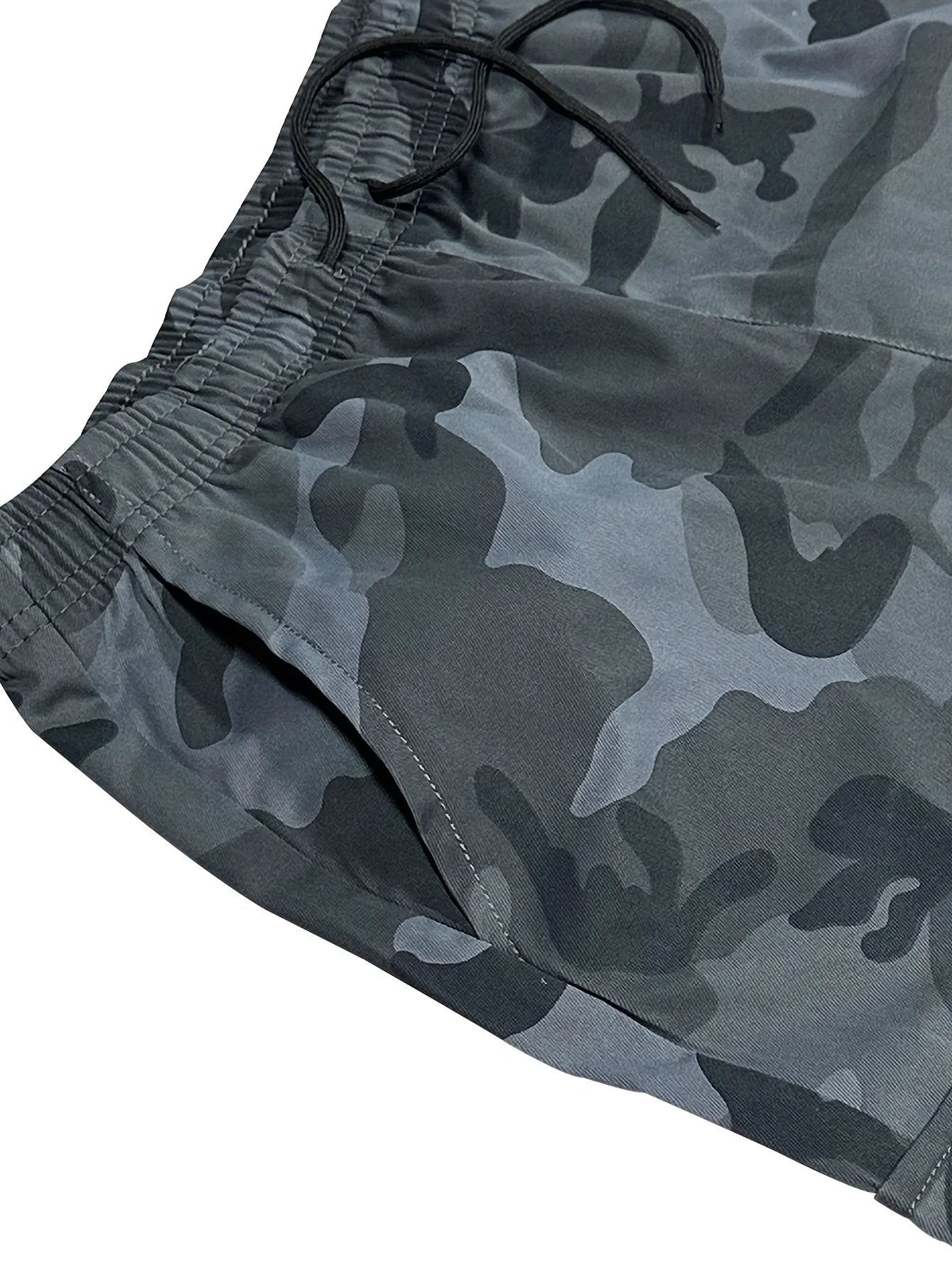 [Trendy Camo Cargo Pants] Camo Cargo Pants - Men's Trendy Casual Regular Fit Trousers With Side Pocket For Outdoor Activities - Premium Kiosk