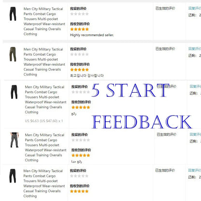 Men Cargo Pants Trousers Multi-pocket Waterproof Wear-resistant Casual Training Overalls Clothing Comfortable Breathable