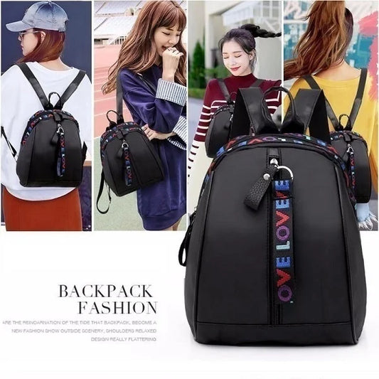 Women Backpacks Fashion LOVE Casual Shoulder Bag Back Pack School Backpack - Premium Kiosk