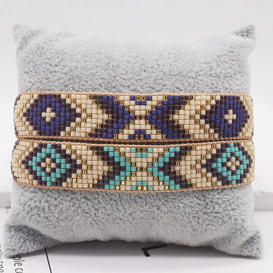 ALIYA MIYUKI Weaving Beads Bracelets Geometry Personalized Bracelet Fashion Bohemia Jewelry Wholesale