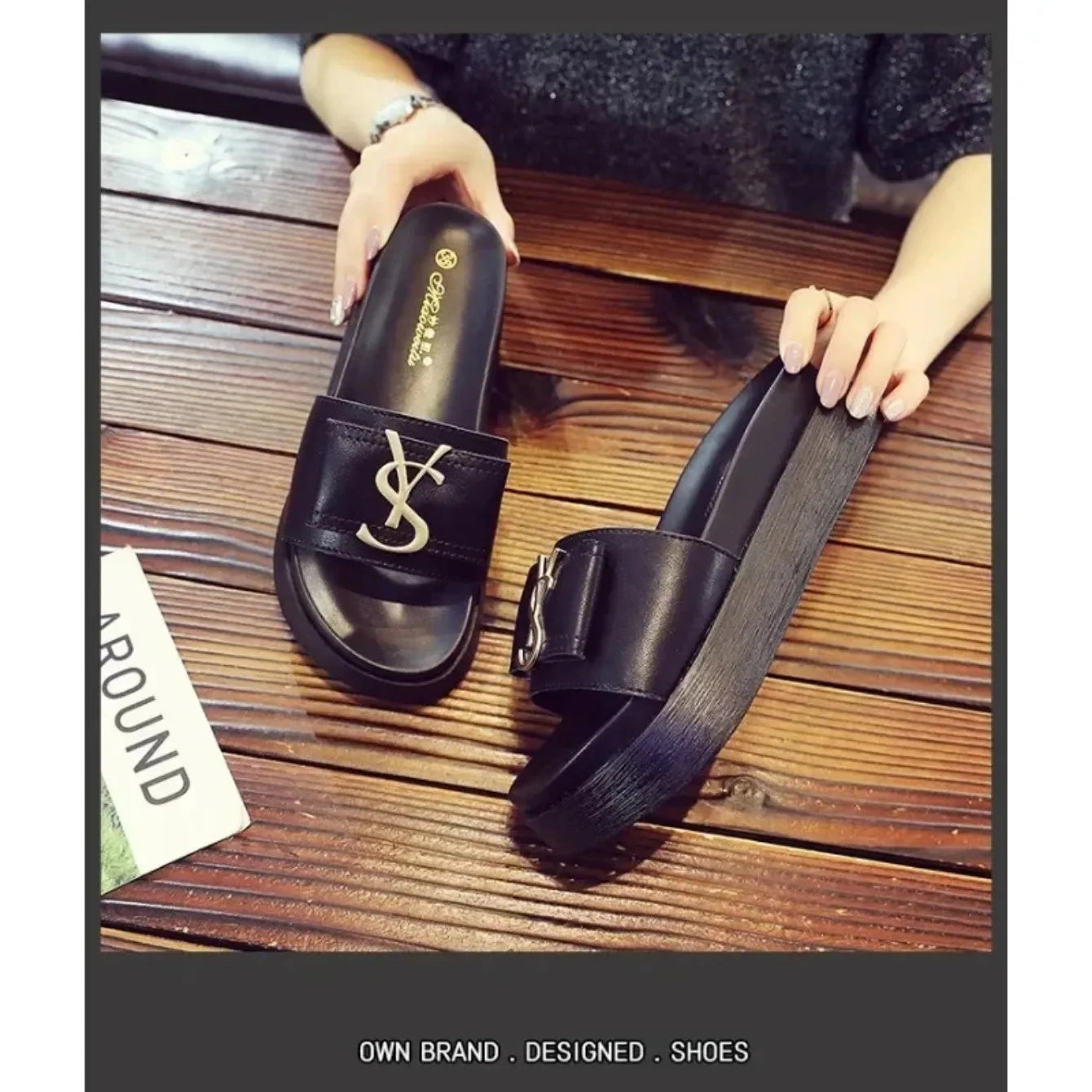 Women Slippers Summer Anti-slip Shoes Platform Design Trend Casual Fashion Sandals Casual Outside Non-slip Slippers Slides Women