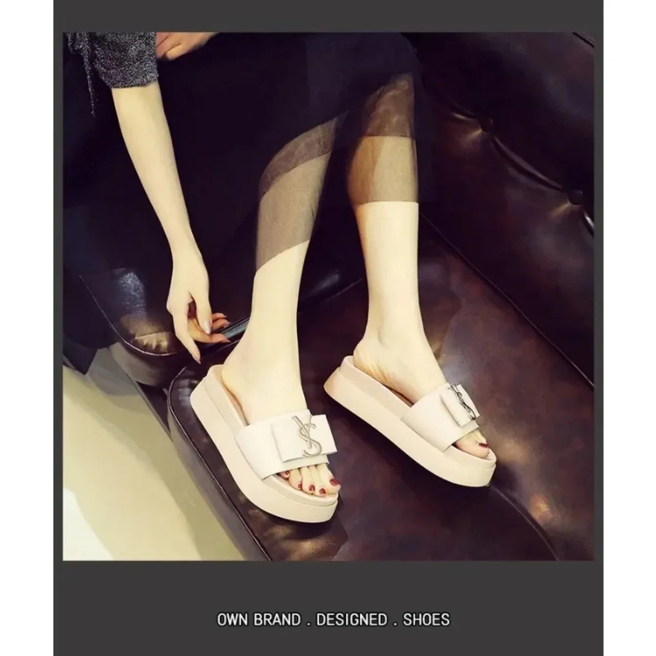Women Slippers Summer Anti-slip Shoes Platform Design Trend Casual Fashion Sandals Casual Outside Non-slip Slippers Slides Women