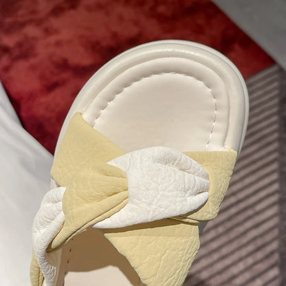 Women's Slippers Fashion Spring and Summer Outdoor Color-blocking Fashion, Versatile and Trendy Brand Flat Anti-slip Sandals - Premium Kiosk