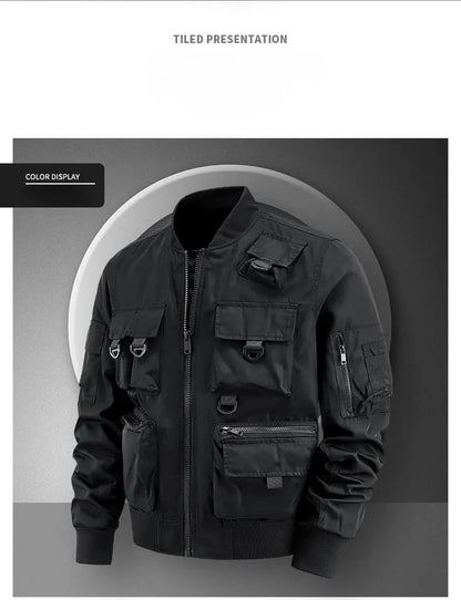 Men's Casual Multi-Functional Jackets Men's Cool Coats Outdoors Classics Cross-Country Sports Windproof Waterproof Autumn Winter