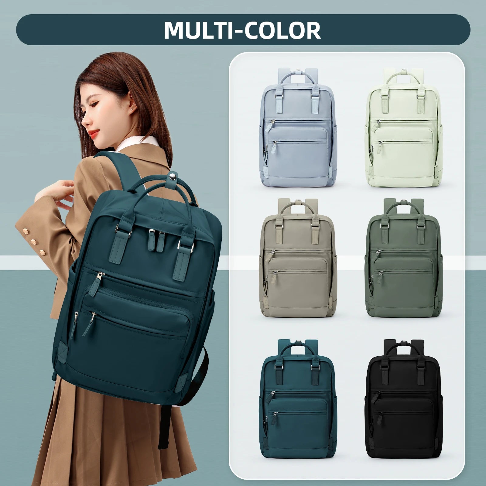 Women's Backpack Fashion School Backpack New Student Bookbag Korean for Teenager Girls College Bag Outdoor Waterproof Laptop Bag - Premium Kiosk