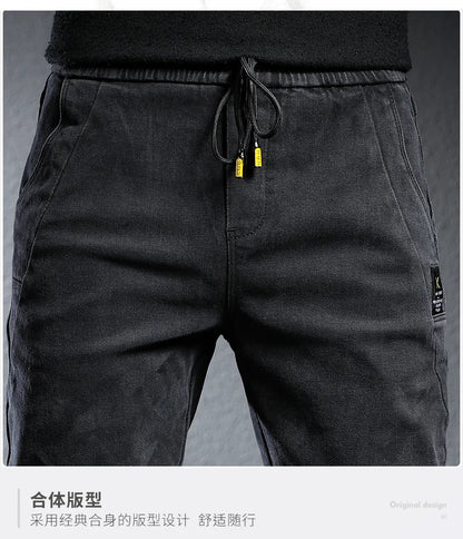 Spring Summer Black Gray Cargo Jeans Men Streetwear Denim Jogger Pants Men Baggy Harem Jean Trousers cargo pants men jeans - Premium Kiosk