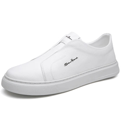 2025 Summer New Mens Loafers Trend Concise Casual Shoes Fashion Urban Leisure Leather Shoes Comfortable Convenient Board Shoes