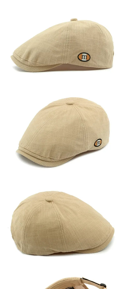 2025 New Hats for Men and Women Wearing British Retro Beret Hat Fashion Casual Berets Caps for Women Solid Color Adjustable Cap