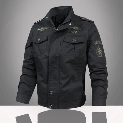 2025 Mens Jacket Fashion Trend Workwear Vintage Coat Winter Warm Windproof Casual Outwear Military jacket pilot