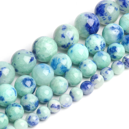 4-12mm Persian Jades Beads Smooth Spacer Jasper Stone Beads Loose Round for Jewelry Charms Bracelets Making DIY Accessory