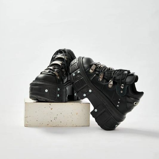 2025 New Diablo Daddy Shoes Platform Women's Heavy Metal Personality Gothic Punk Boots Men