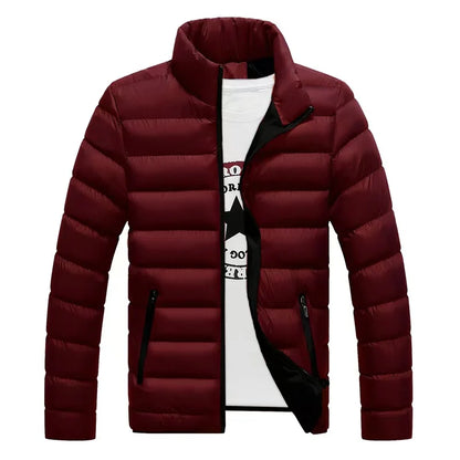 Autumn and winter sweaters for men middle-aged and young standing collar hoodies base shirts trendy tops fleece semi high