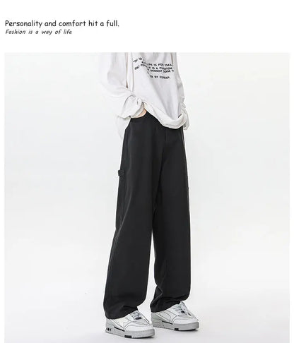M-XXXXXXXXL Mens Cargo Combat Trousers Chino Cotton Jeans Casual Streetwear Work Wear Pants Plain Color Autumn Bottoms 8XL 7XL - Premium Kiosk