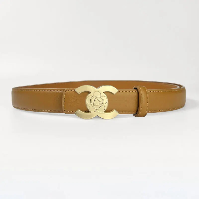 Women's belts designed in the style of luxury brands make women look more beautiful when worn as accessories and can also be giv