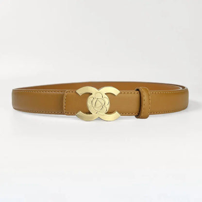 Women's belts designed in the style of luxury brands make women look more beautiful when worn as accessories and can also be giv